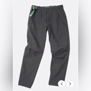 Rab Women's Rowtor Lightweight Outdoor Hiking Camping Utility Pants medium gray